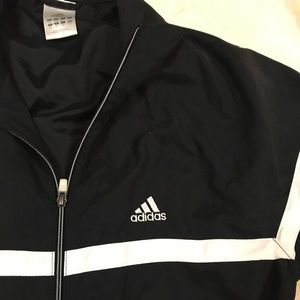 adidas hoodless jacket